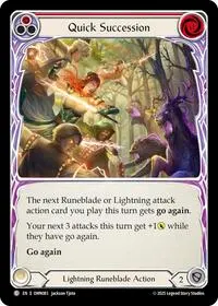 Quick Succession Red (Omens of the Third Age)