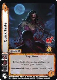 Quick Taste (Mortal Kombat X) — UniVersus Card Value