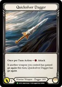 Quicksilver Dagger LGS112 (Flesh and Blood: Promo Cards)