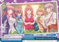 Quintuplets Lined Up Blue (The Quintessential Quintuplets)
