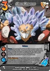Quirk Restored (UniVersus: My Hero Academia: Undaunted Raid)