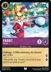 Rabbit Fed Up (Winterspell) — Lorcana TCG Card Value