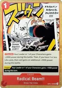 Radical Beam (One Piece Demo Deck Cards) — One Piece Card Game Card Value