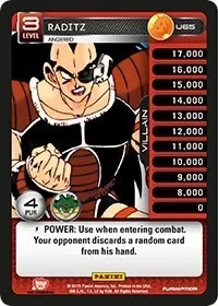 Raditz Angered (Panini: Heroes & Villains)