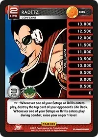 Raditz Confident (Panini: Heroes & Villains)