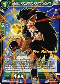 Raditz Requesting Reinforcements (Saiyan Showdown Pre-Release Cards)