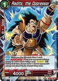 Raditz the Oppressor (Assault of the Saiyans Pre-Release Cards)