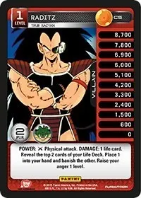 Raditz True Saiyan (Panini: Heroes & Villains)