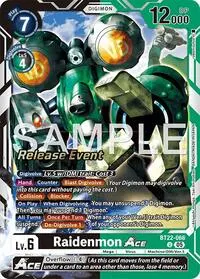 Raidenmon ACE (Cyber Eden Release Event Cards)