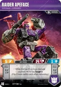 Raider Apeface Espionage Commando (War for Cybertron: Siege II)