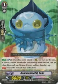 Rain Elemental Tear (G-BT02: Soaring Ascent of Gale & Blossom) — Cardfight Vanguard Card Value