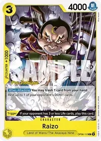 Raizo (Wings of the Captain Pre-Release Cards)