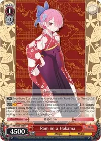 Ram in a Hakama Parallel Foil (Re:ZERO: The Frozen Bond)