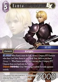 Ramza EX (Opus X) — Final Fantasy TCG Card Value