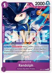 Randolph (A Fist of Divine Speed) — One Piece Card Game Card Value