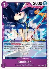 Randolph (A Fist of Divine Speed Release Event Cards) — One Piece Card Game Card Value