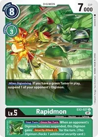 Rapidmon (Digital Hazard) — Digimon Card Game Card Value