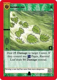 Razored Leaf (Cryptid Nation: Kickstarter Edition Tribal Theme Decks)