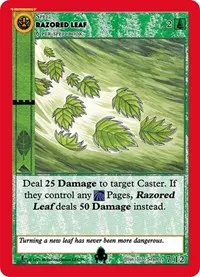 Razored Leaf (Cryptid Nation: First Edition Tribal Theme Decks) — MetaZoo Card Value