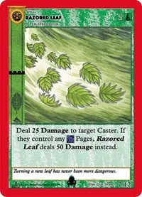 Razored Leaf (Cryptid Nation: First Edition Tribal Theme Decks)