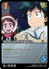 Ready for a Rematch (UniVersus: My Hero Academia: Girl Power)
