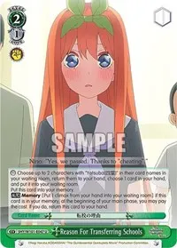 Reason For Transferring Schools (The Quintessential Quintuplets Movie)