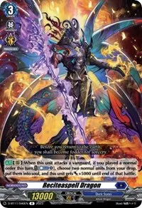 Reciteaspell Dragon (D-BT11: Clash of the Heroes)