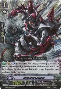 Reckless Express (EB03 - Cavalry of Black Steel) — Cardfight Vanguard Card Value