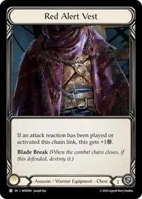 Red Alert Vest (Blitz Deck: The Hunted - Arakni, Web of Deceit)