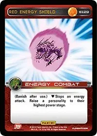 Red Energy Shield (Panini: Set 1)