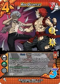 Red Gauntlet (UniVersus: My Hero Academia: Undaunted Raid) — UniVersus Card Value