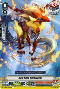 Red Gem Carbuncle Parallel Foil (V-MB01: PSYqualia Strife) — Cardfight Vanguard Card Value