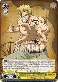 Red Lightning Laxus (FAIRY TAIL 100 YEARS QUEST) — Weiss Schwarz Card Value