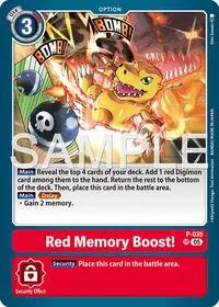 Red Memory Boost Reprint (Advanced Booster Digimon Generation)
