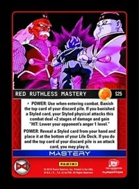 Red Ruthless Mastery (Panini: Evolution)
