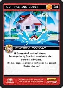 Red Training Burst (Panini: Vengeance)