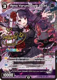 Rena Yorumi Code 2434 Parallel Foil (Collab Booster: Nijisanji Diva)