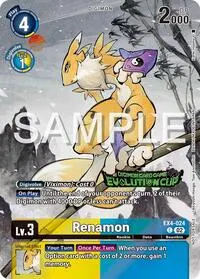 Renamon EX4 024 2024 Evolution Cup (Alternative Being Booster)