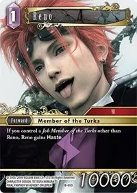 Reno (Boss Deck: Final Fantasy VII) — Final Fantasy TCG Card Value