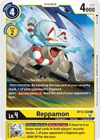 Reppamon (Versus Royal Knights) — Digimon Card Game Card Value