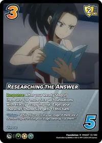 Researching the Answer (UniVersus: My Hero Academia: Girl Power)