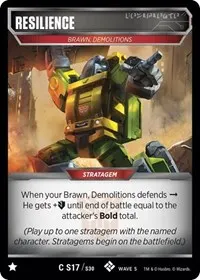 Resilence (Titan Masters Attack)