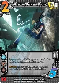 Resting Between Bouts (UniVersus: My Hero Academia: Crimson Rampage)