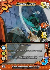 Reverse Throw (UniVersus: My Hero Academia) — UniVersus Card Value