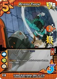 Reverse Throw XR (UniVersus: My Hero Academia) — UniVersus Card Value