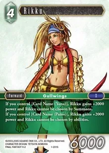 Rikku Starter (Opus I) — Final Fantasy TCG Card Value