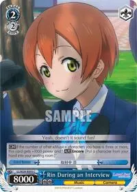 Rin During an Interview (Love Live!)
