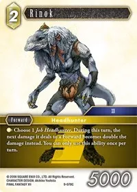 Rinok (Opus IX) — Final Fantasy TCG Card Value