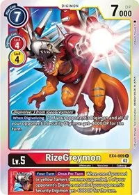 RizeGreymon (Alternative Being Booster) — Digimon Card Game Card Value