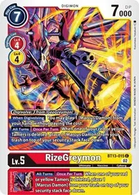 RizeGreymon (Versus Royal Knights)